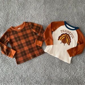 The Children’s Place Boys Shirts 3T Thanksgiving Fall Long Sleeves